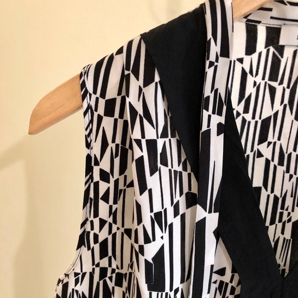 Sandro France Elite Bis Ecru Geometric Top - Picture 4 of 9